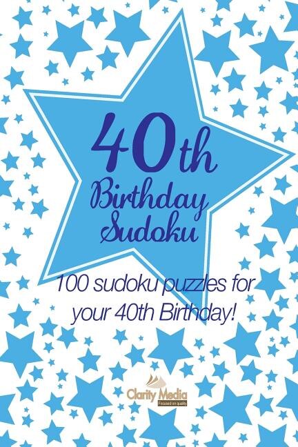 Front cover_40th Birthday Sudoku