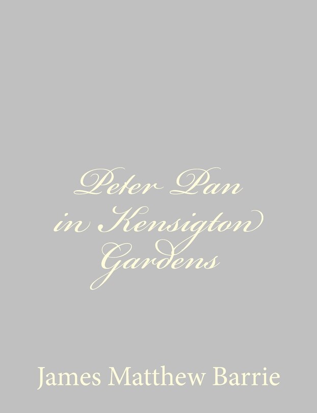 Front cover_Peter Pan in Kensigton Gardens