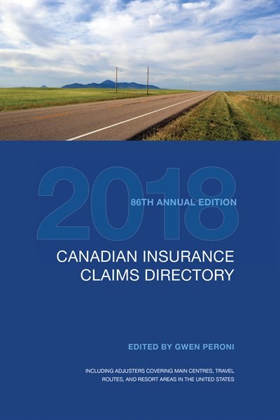 Front cover_Canadian Insurance Claims Directory 2018
