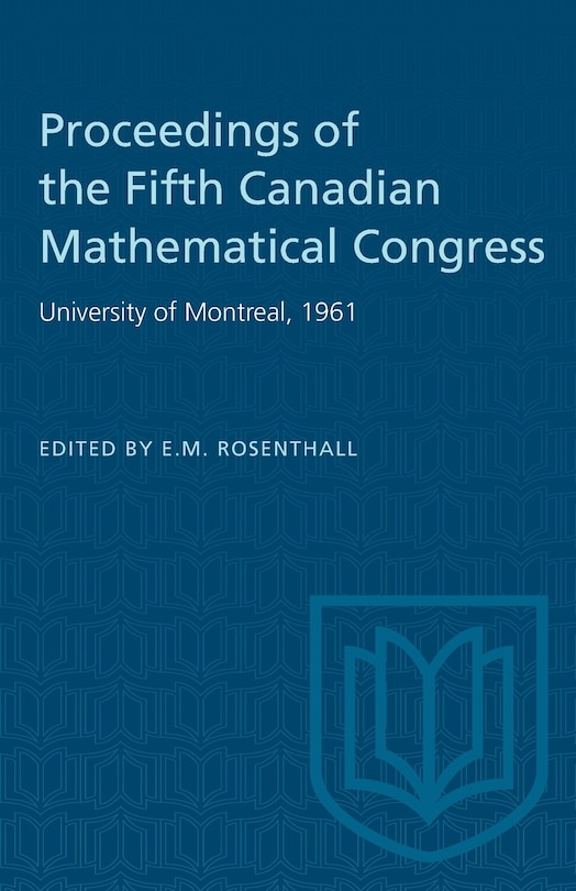 Front cover_Proceedings of the Fifth Canadian Mathematical Congress