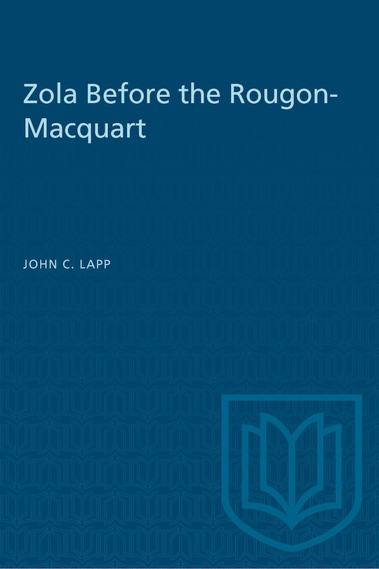 Front cover_Zola Before the Rougon-Macquart