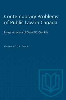 Front cover_Contemporary Problems of Public Law in Canada