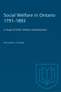 Front cover_Social Welfare in Ontario 1791-1893