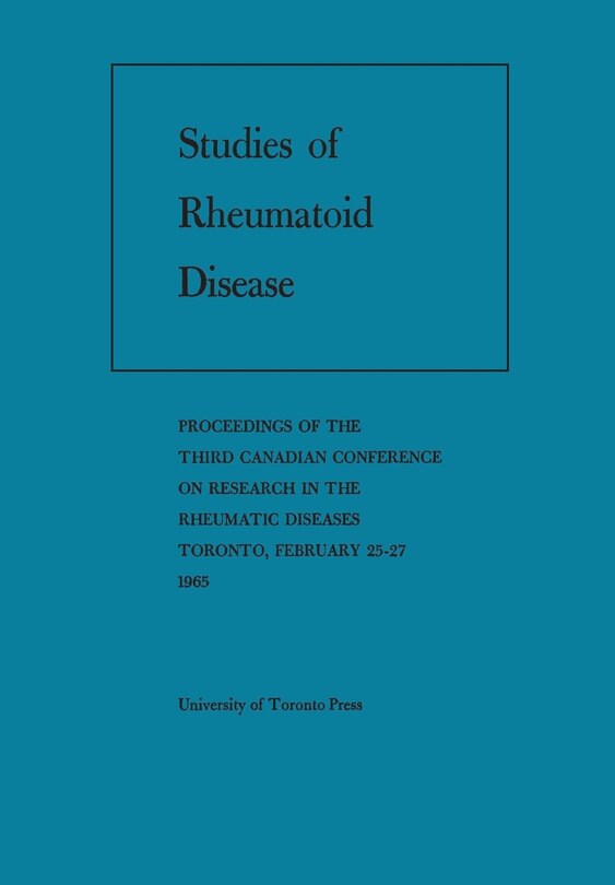 Couverture_Studies of Rheumatoid Disease