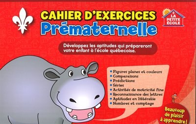 Front cover_Cahier D'exercices – Prématernelle