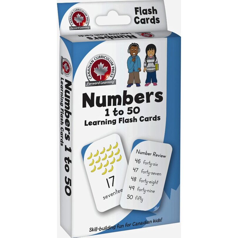 Front cover_Flashcards - Numbers 1 to 50