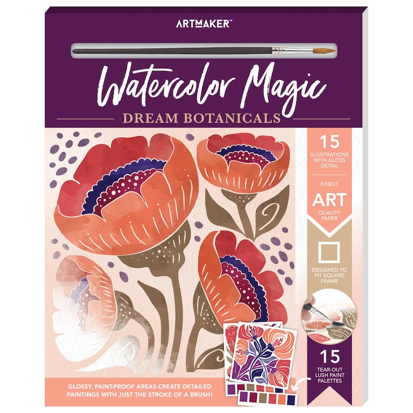 Front cover_Art Maker Watercolor Magic Beautiful Botanicals