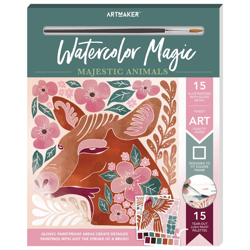 Front cover_Art Maker Watercolor Magic Animal Kingdom