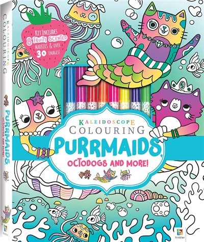 KALEIDOSCOPE COLOURING PURRMAIDS OCTO