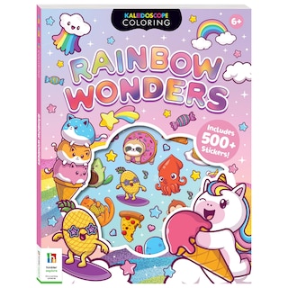 Couverture_Kaleidoscope - Sticker Coloring - Rainbow Wonders