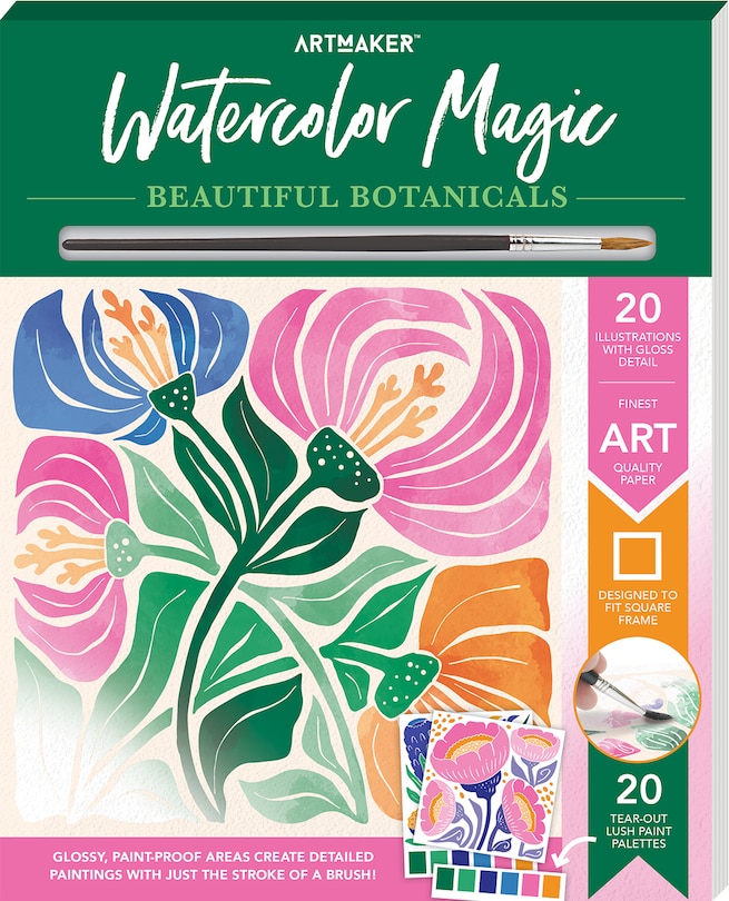 Front cover_Art Maker Watercolor Magic Beautiful Botanicals