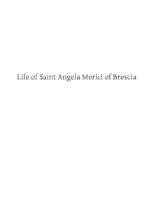 Front cover_Life of Saint Angela Merici of Brescia