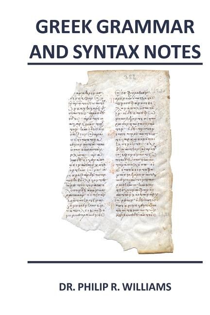 Front cover_Greek Grammar and Syntax Notes