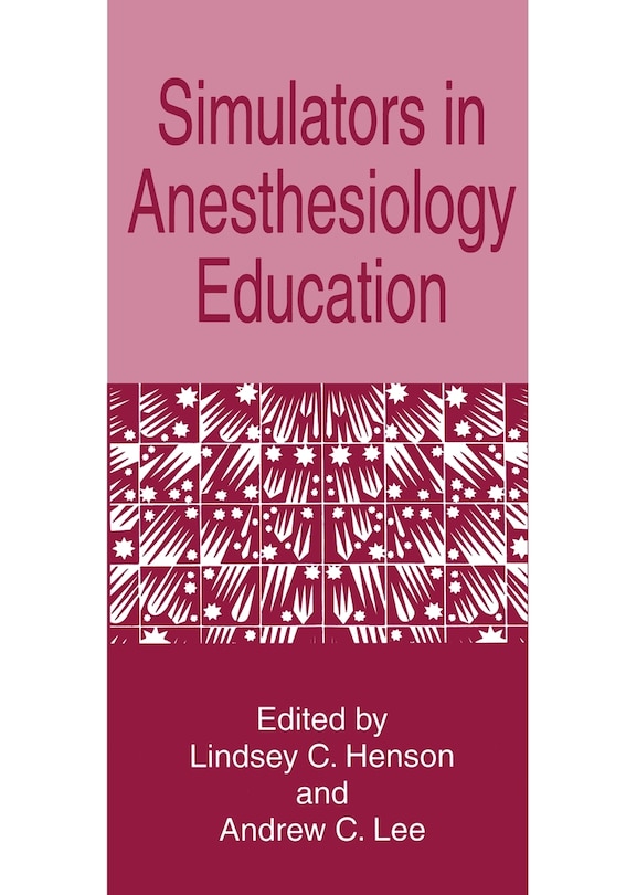 Couverture_Simulators in Anesthesiology Education