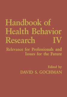 Couverture_Handbook of Health Behavior Research IV