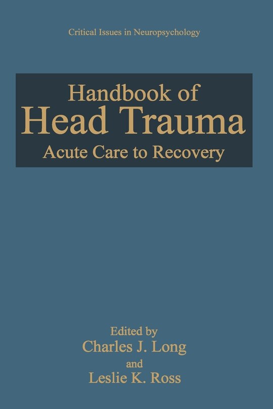 Couverture_Handbook Of Head Trauma