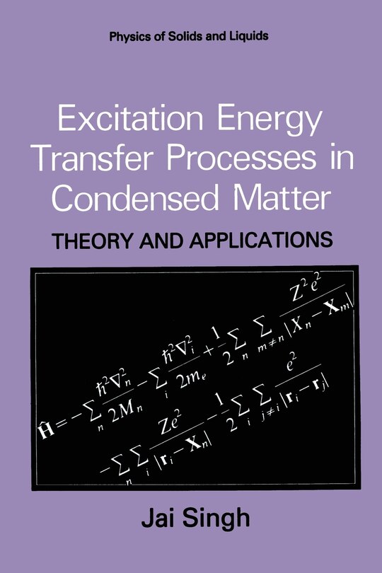 Front cover_Excitation Energy Transfer Processes In Condensed Matter