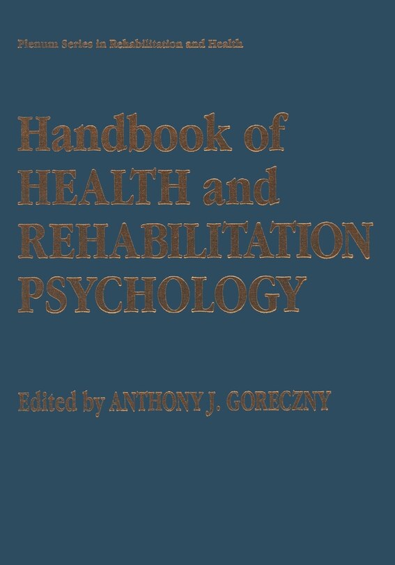 Front cover_Handbook of Health and Rehabilitation Psychology