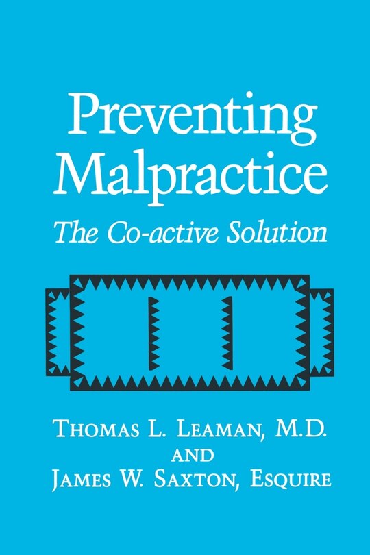 Couverture_Preventing Malpractice