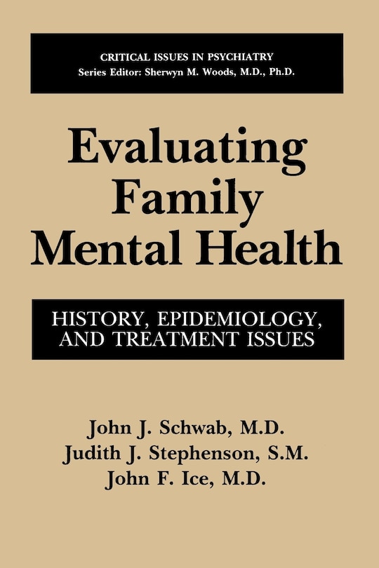 Front cover_Evaluating Family Mental Health