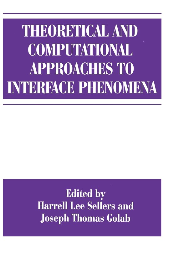 Couverture_Theoretical and Computational Approaches to Interface Phenomena