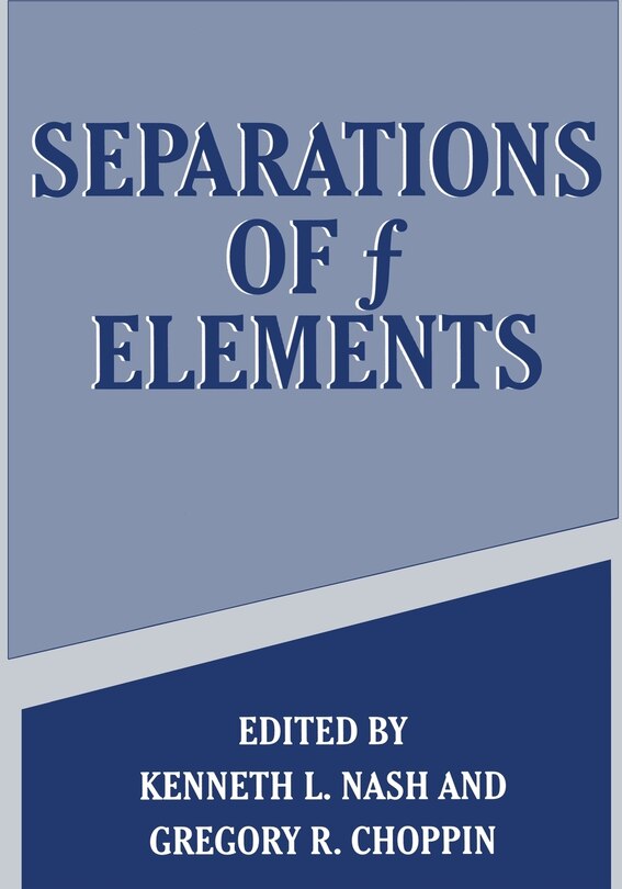 Couverture_Separations of f Elements