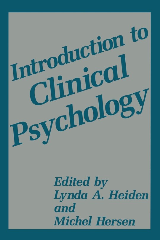 Front cover_Introduction to Clinical Psychology