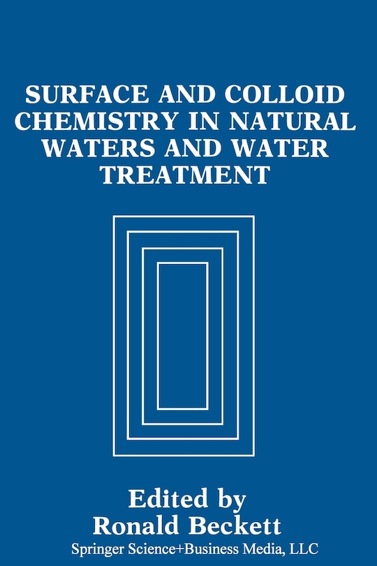 Front cover_Surface and Colloid Chemistry in Natural Waters and Water Treatment