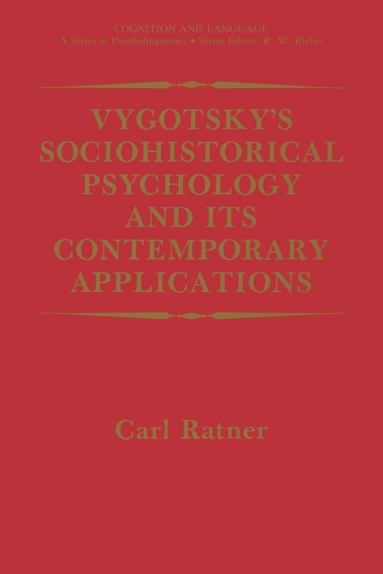 Front cover_Vygotsky's Sociohistorical Psychology and Its Contemporary Applications