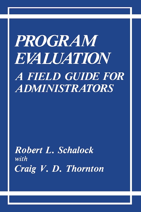 Front cover_Program Evaluation