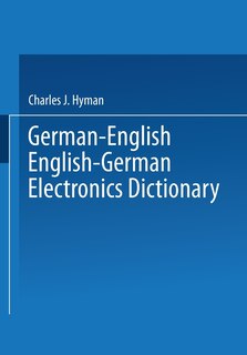 Front cover_German-English English-German Electronics Dictionary