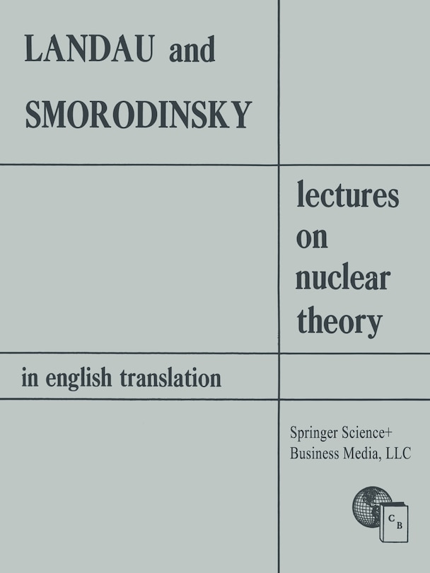 Couverture_Lectures on Nuclear Theory