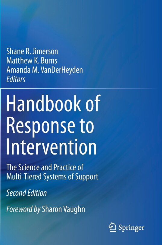 Front cover_Handbook Of Response To Intervention