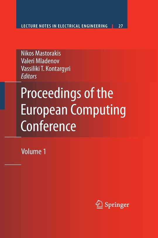 Couverture_Proceedings Of The European Computing Conference