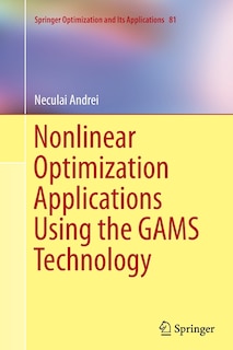 Couverture_Nonlinear Optimization Applications Using The Gams Technology