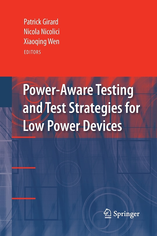 Couverture_Power-aware Testing And Test Strategies For Low Power Devices