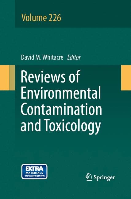 Front cover_Reviews Of Environmental Contamination And Toxicology Volume 226