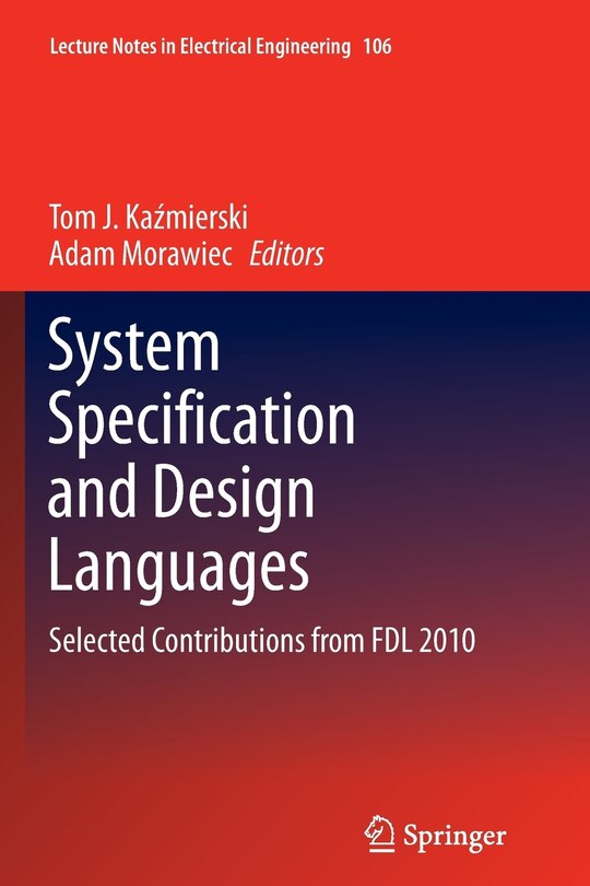Front cover_System Specification and Design Languages