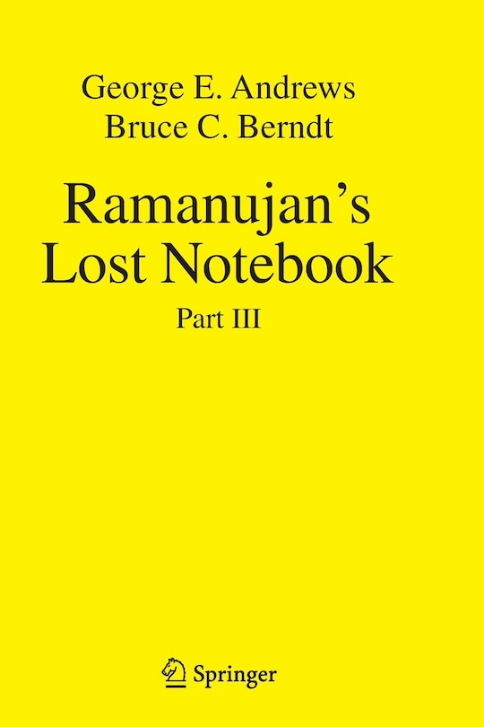 Front cover_Ramanujan's Lost Notebook