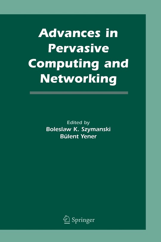 Front cover_Advances in Pervasive Computing and Networking