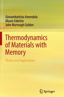 Front cover_Thermodynamics of Materials with Memory