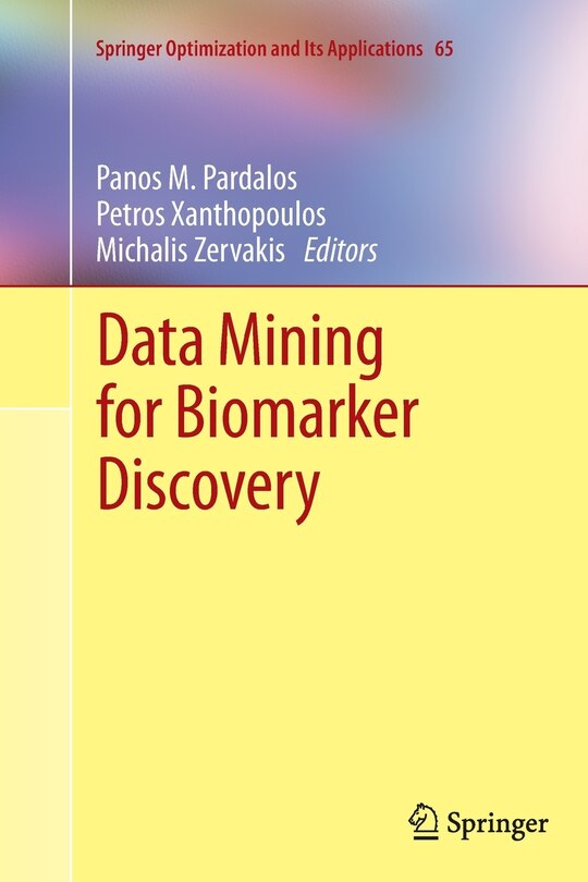 Couverture_Data Mining for Biomarker Discovery