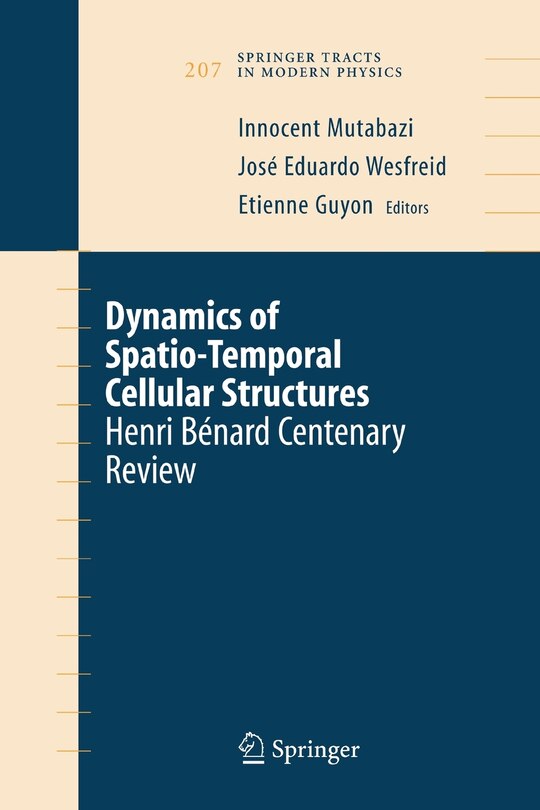 Couverture_Dynamics of Spatio-Temporal Cellular Structures