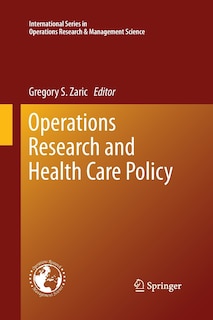 Couverture_Operations Research and Health Care Policy