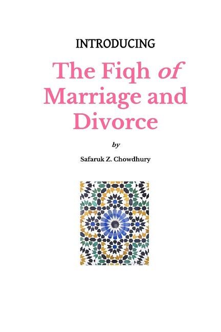 Front cover_Introducing The Fiqh of Marriage and Divorce