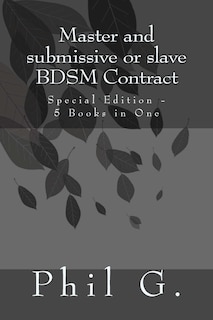 Couverture_Master and submissive or slave BDSM Contract - Special Edition - 5 Books in One