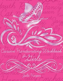Front cover_Cursive Handwriting Workbook for Girls