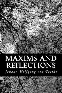 Front cover_Maxims and Reflections