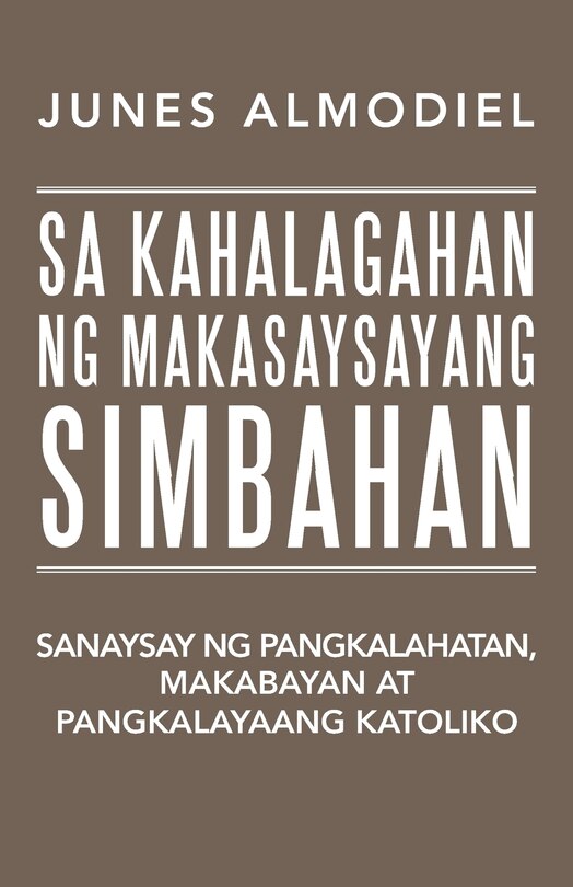 Couverture_SA KAHALAGAHAN NG MAKASAYSAYANG SIMBAHAN
