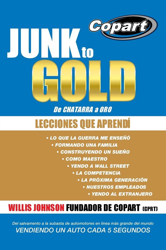Couverture_Junk to Gold, de Chatarra a Oro